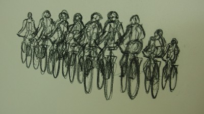 Groupe de cyclistes
