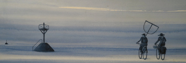 Pêche au passage du Gois